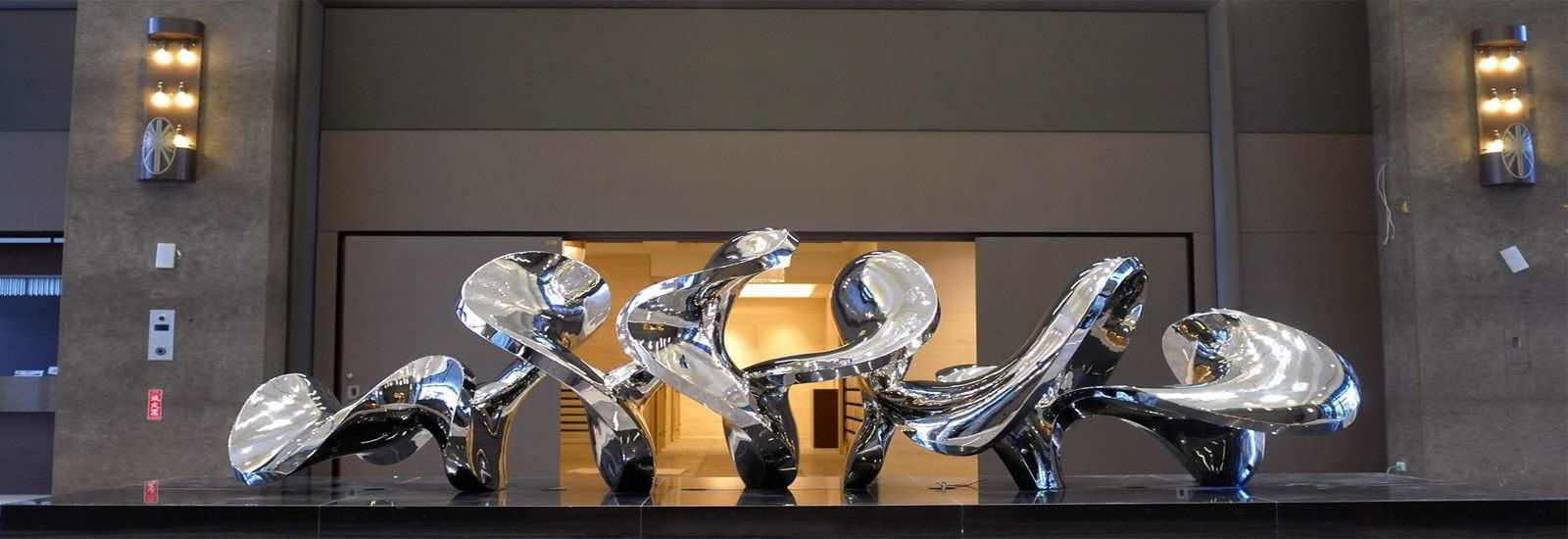 गुणवत्ता आउटडोर धातु मूर्तिकला कारखाना