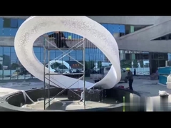 3.5 मीटर ऊंचाई आधुनिक एलईडी स्टेनलेस स्टील कलाकृति मूर्तिकला