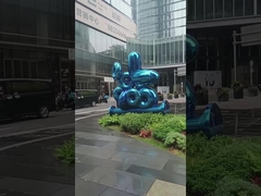 316L SS लॉन और गार्डन की मूर्तियाँ और मूर्तियां ब्लू बेकिंग वार्निश