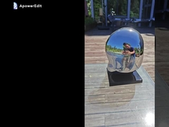 आंतरिक सजावट के लिए आधुनिक छोटी स्टेनलेस स्टील मूर्तिकला