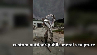 2.5 मीटर ऊंचाई कस्टम सार स्टेनलेस स्टील मूर्तिकला उद्यान सजावट